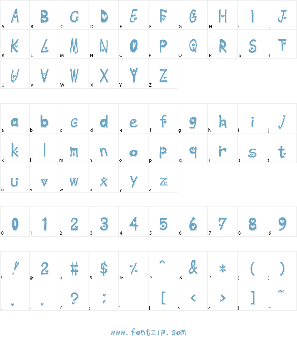heartfont Font Character